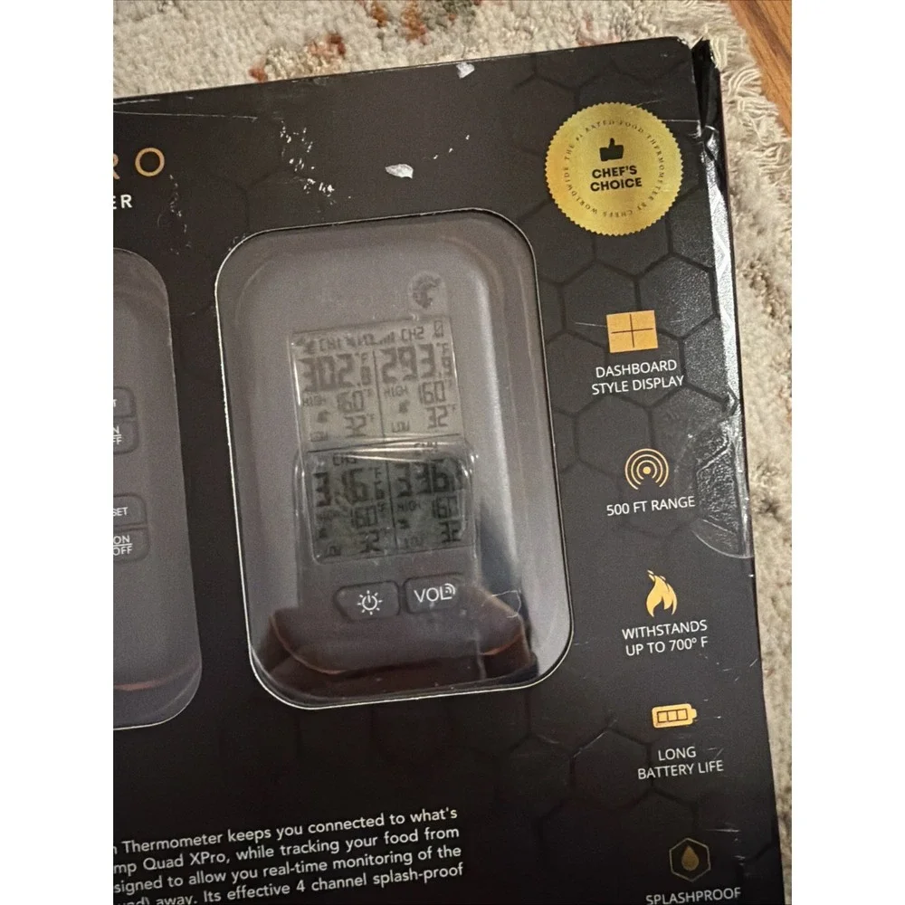 CHEFSTEMP Quad XPro Wireless Meat Thermometer, 1000FT Long-Range BRAND NEW